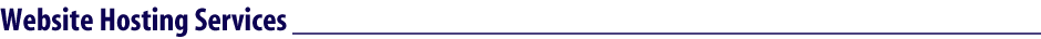 Website Hosting Services